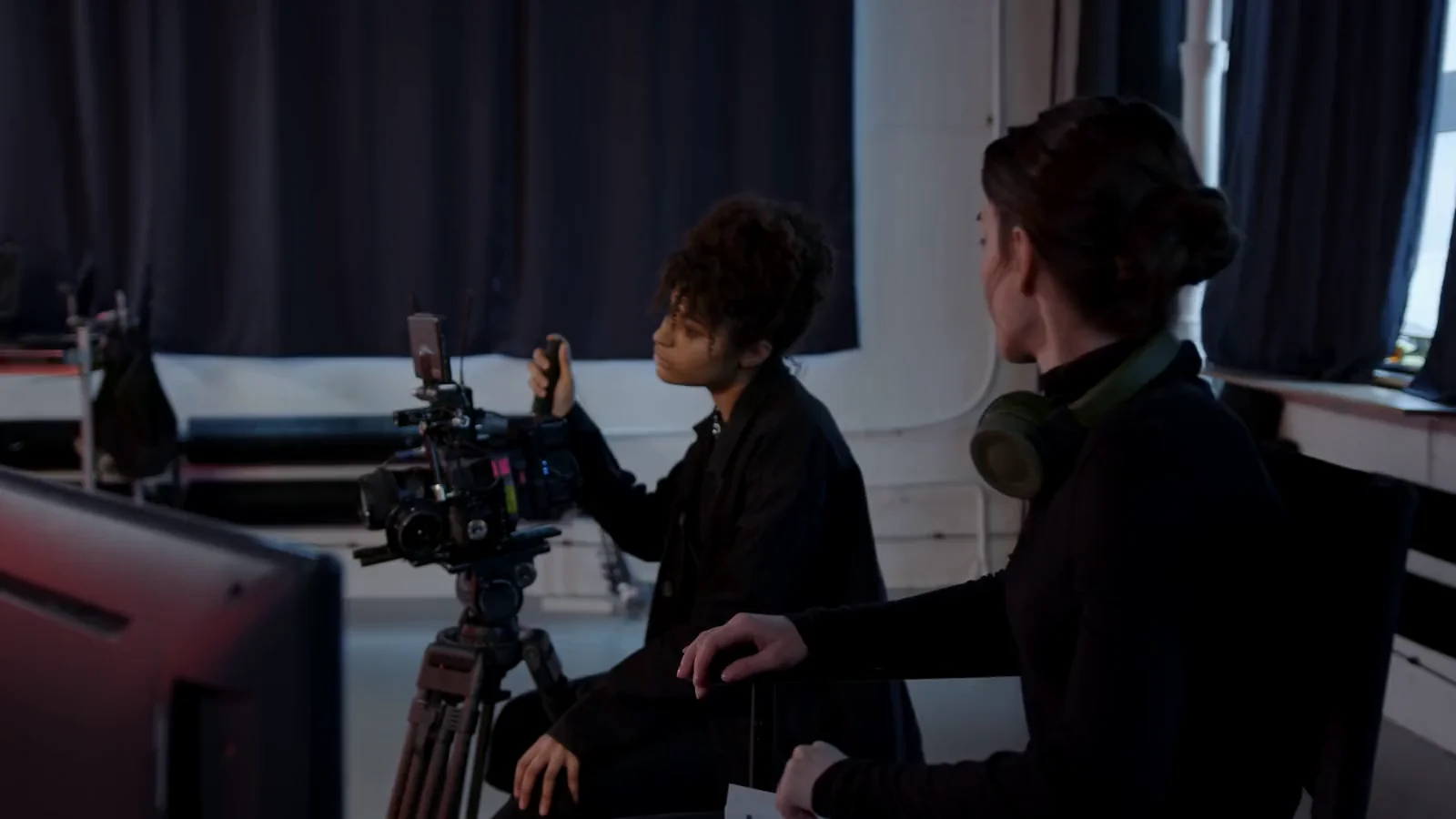 Kameraarbeit an einem Filmset